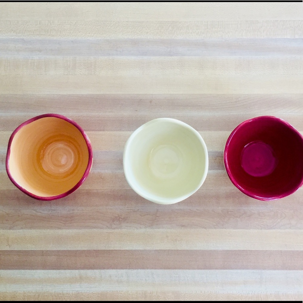 SLAH Siena Tidbit Bowls Set of 3 with Tray EUC - Picture 9 of 16
